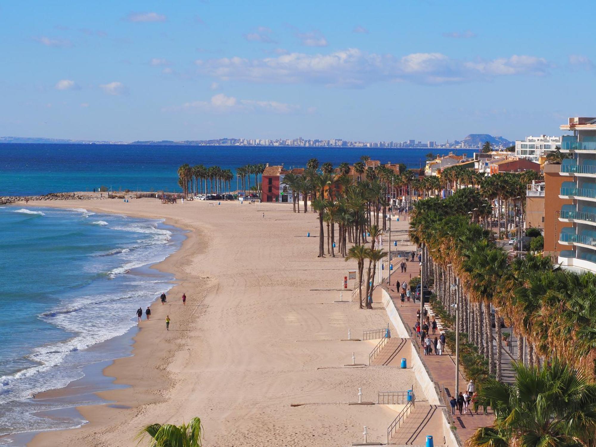Apartamento L'Espigo De Saoret Primera Linea Playa Centro Soleado Y Recien Renovado Villajoyosa Eksteriør bilde