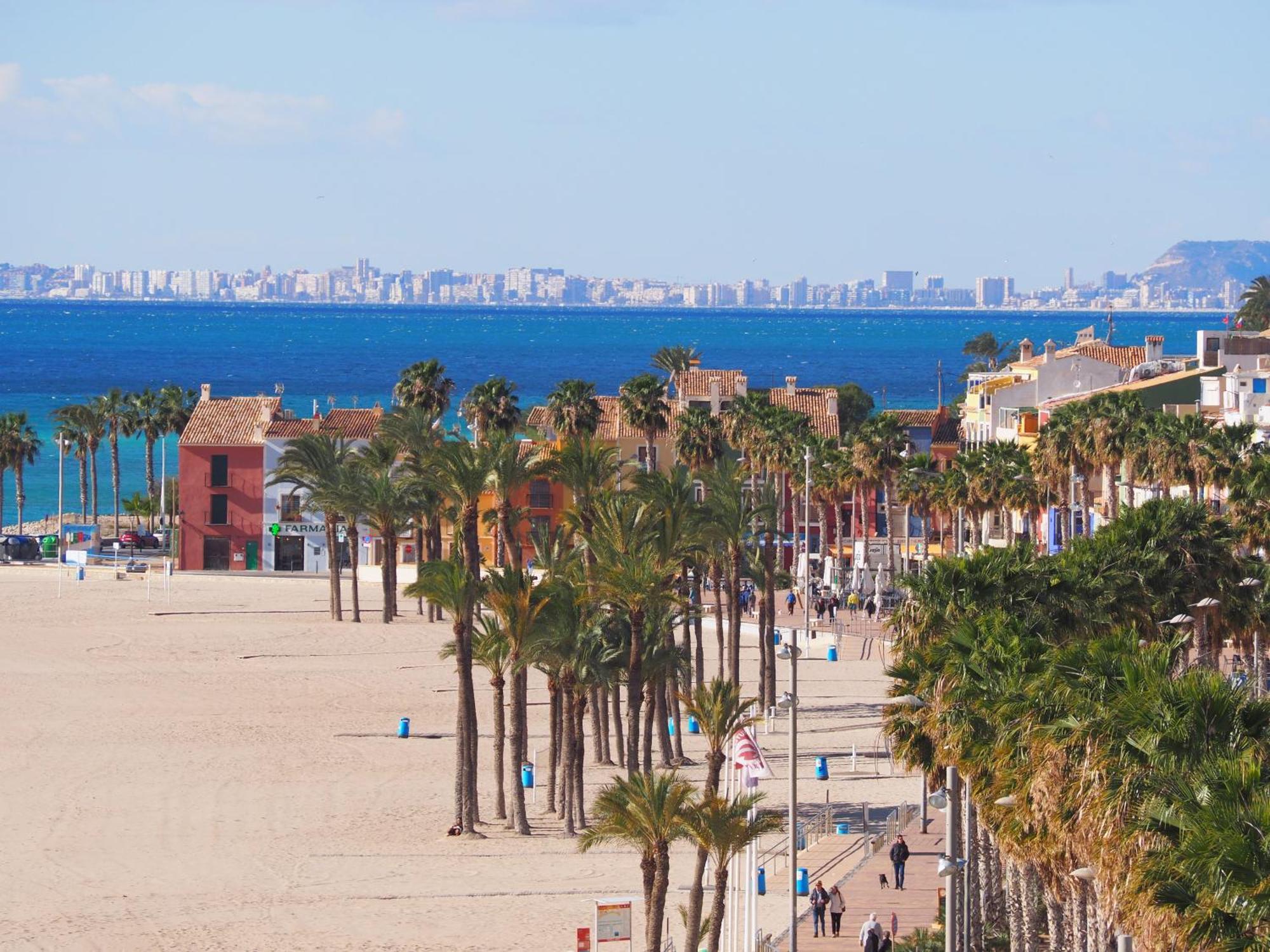 Apartamento L'Espigo De Saoret Primera Linea Playa Centro Soleado Y Recien Renovado Villajoyosa Eksteriør bilde